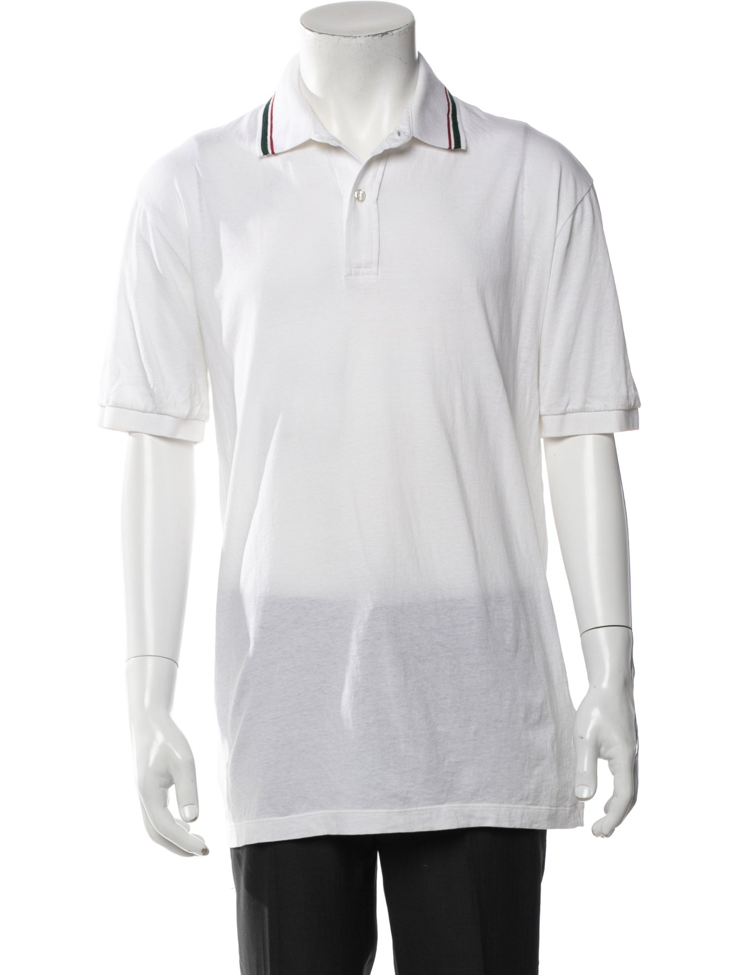 Gucci Web Accent Collar Polo Shirt